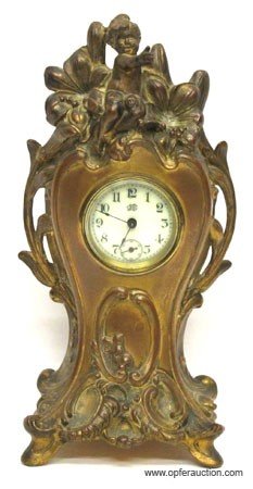 JENNINGS BROS. ART NOUVEAU CLOCK