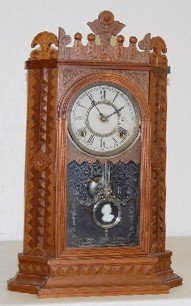 Walnut Waterbury “Cranville” Parlor Clock