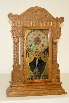 Oak Kitchen Clock w/ Alarm