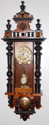 Antique Visible Bell Striking R.A. Wall Clock