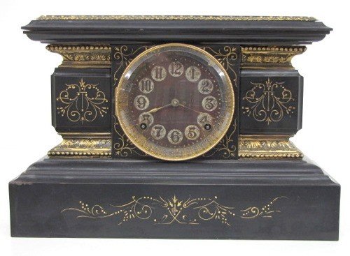 Ansonia “Egypt” Iron Case Shelf Clock