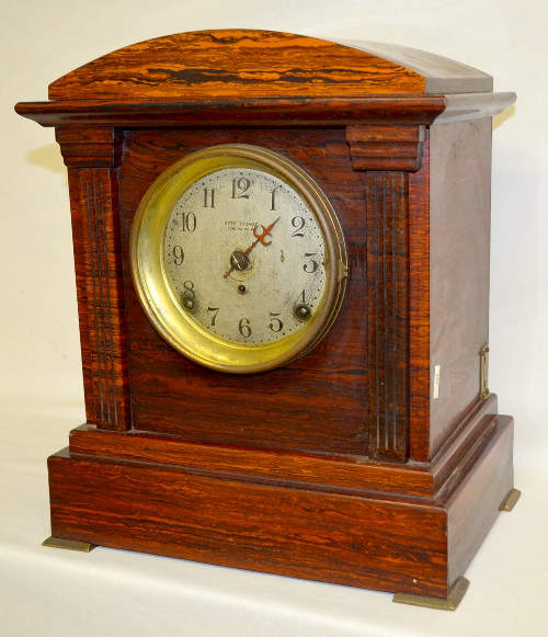 Antique Seth Thomas Sonora Chime Red Adamantine Shelf Clock
