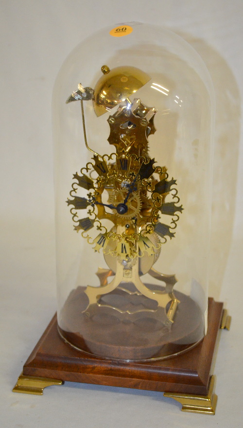 A.J.K. Germany Skeleton Dome Clock