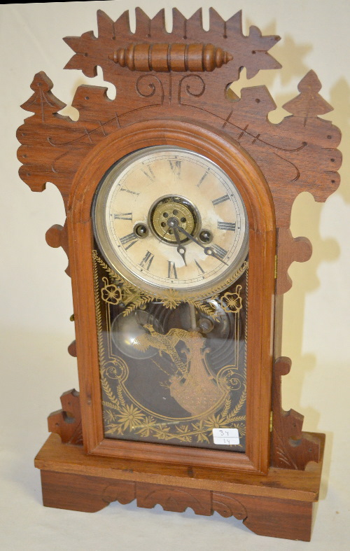 Antique EN Welch Kitchen Clock with Alarm