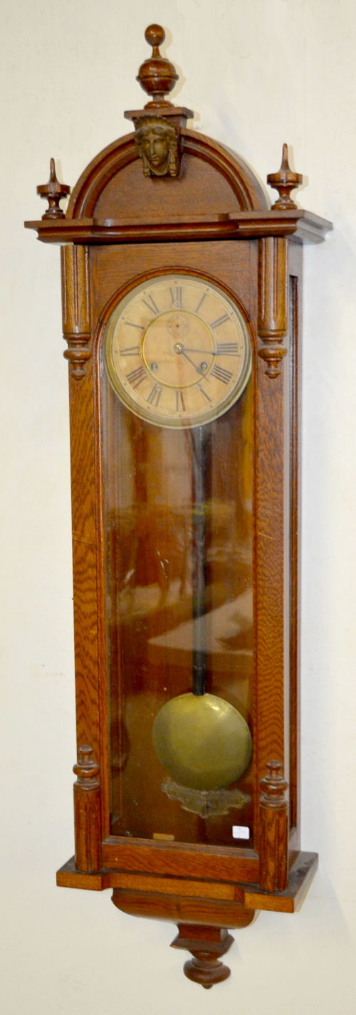 Antique Ansonia “Capitol” Wall Regulator Clock