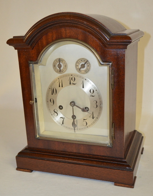 Antique Junghans Westminster Chime Mahogany Mantel Clock