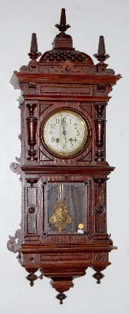Lenzkirch Carved RA Style Wall Clock
