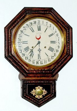 Ingraham Calendar Schoolhouse Clock