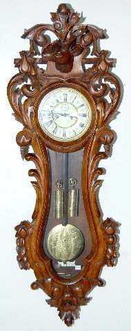 Ornate 2 Weight Serpentine Vienna Regulator