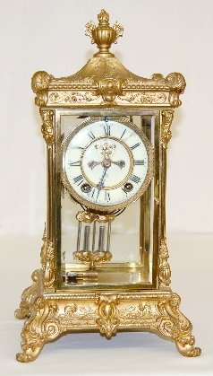 Ansonia “Elysian” Crystal Regulator Clock