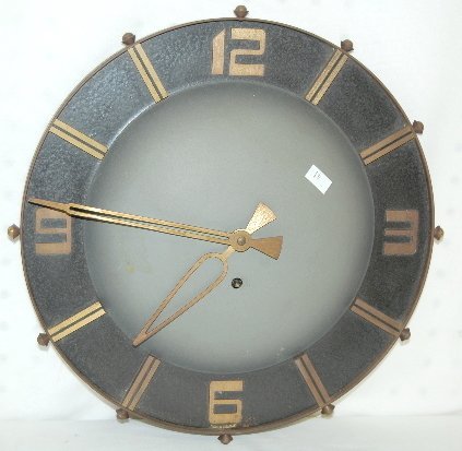 German Metal Round Wall Clock