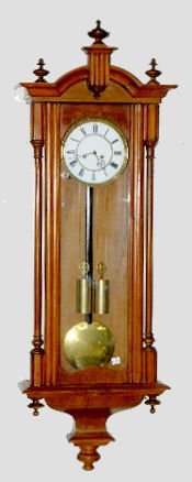 2 Weight Carved Vienna Regulator Clock