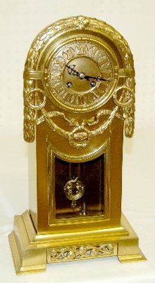 Lenzkirch Brass Case Shelf Clock