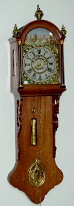 18th Century “Staart” Dutch Hood Wall  Clock
