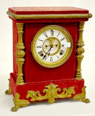 Ansonia Plush “Florentine No. 4” Clock