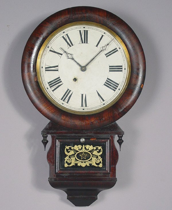 Ansonia Rare & Unusual Rosewood Wall Clock