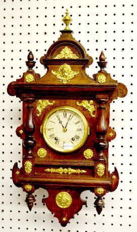 Small Ornate Hanging Lenzkirch Clock