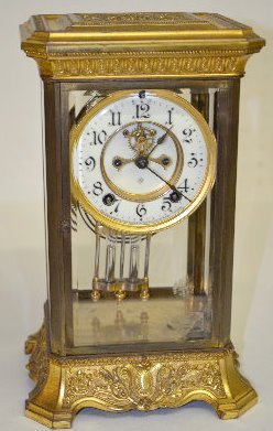 Ansonia “Vulcan” Crystal Regulator Clock