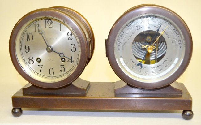 Chelsea Bronze Ships Clock