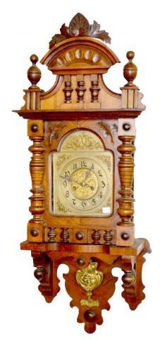 Ornate German Free Swinger Wall Clock