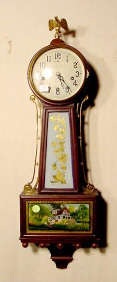 New Haven Westminister Chime Banjo Clock