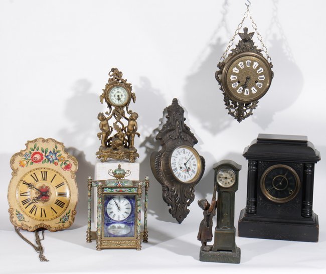 7 CLOCKS FRENCH NEW HAVEN GERMAN CARTEL 1900