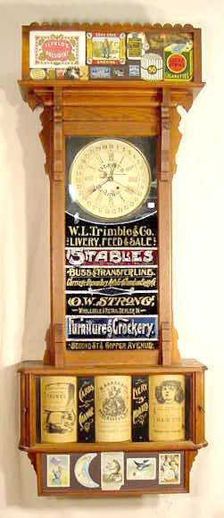 Sidney Advertising Country Store Regulator Clock