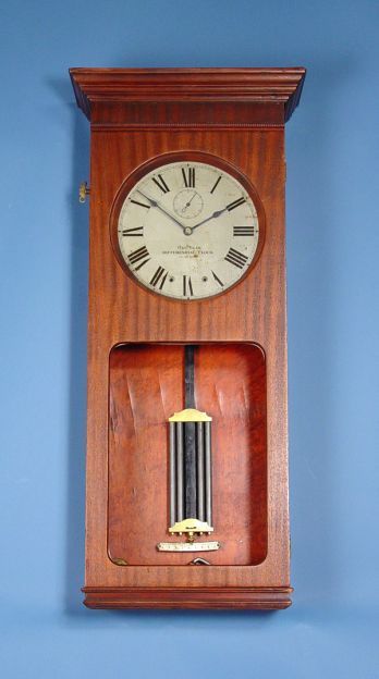 Rare 1 Yr Differential Mahogany Wall Clock
