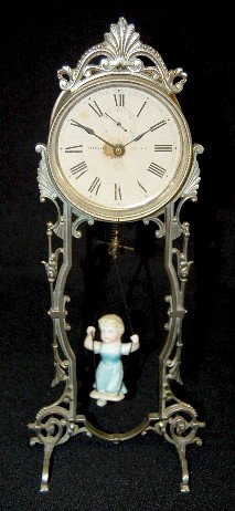 Ansonia Bouncing Doll Clock