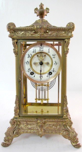 Ansonia Elysian 8 Day Crystal Regulator Clock