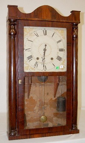 Eli Terry Wood Works Rosewood Shelf Clock