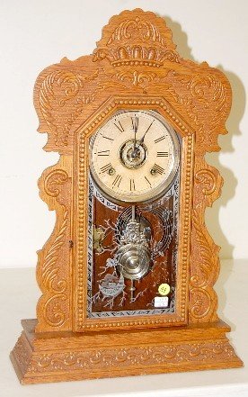 Ansonia Oak “Layton” Kitchen Clock