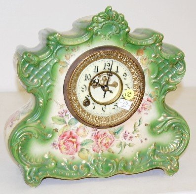 Ansonia Dresden Extra Porcelain Clock