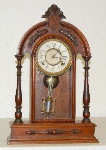 Antique Walnut T & S Parlor Clock