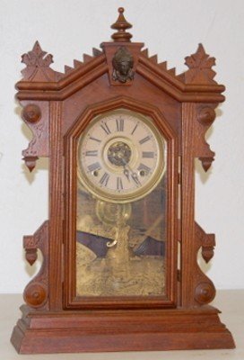 Charles Adams Walnut “Liberty” Kitchen Clock