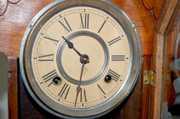 Ansonia “Africa” Oak Kitchen Clock