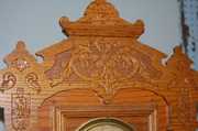 Seth Thomas Large Oak Kitchen Clock With Griffins