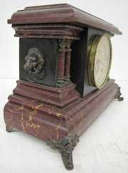 Antique Gilbert Fancy Dial Mantle Clock