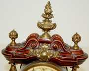 Lenzkirch Miniature Porcelain & Bronze Clock