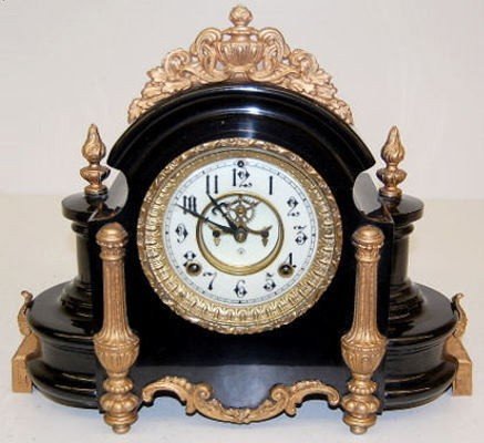 Fancy Ansonia “Alhambra” Iron Shelf Clock