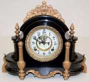 Fancy Ansonia “Alhambra” Iron Shelf Clock