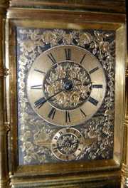 Ornate Tiffany Striking Repeater Carriage Clock