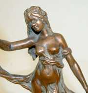 Lady Figural Swinger Clock