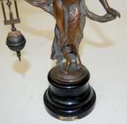 Lady Figural Swinger Clock