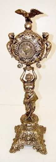 Lenzkirch, Ornate Lady Figural Banquet Clock