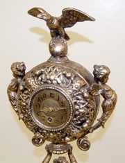 Lenzkirch, Ornate Lady Figural Banquet Clock