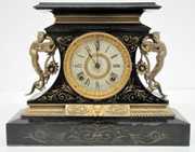 Ansonia “Rosiland” Iron Case Mantle Clock