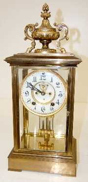 Ansonia “Diplomat” Crystal Regulator Clock