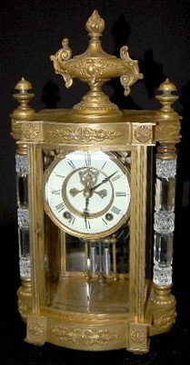 Ansonia “Jupiter” Cut Glass Crystal Regulator