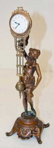 Gaiete Lady Figural Swinger Clock